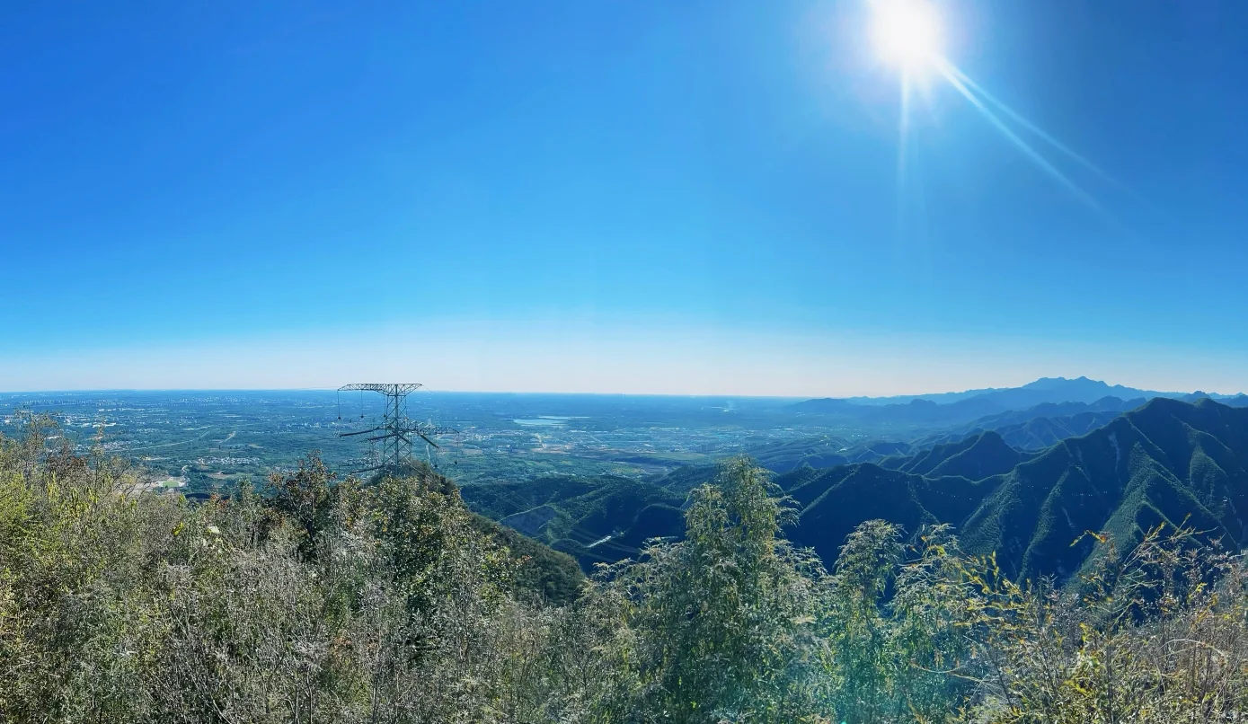 Sunlight in the mountains